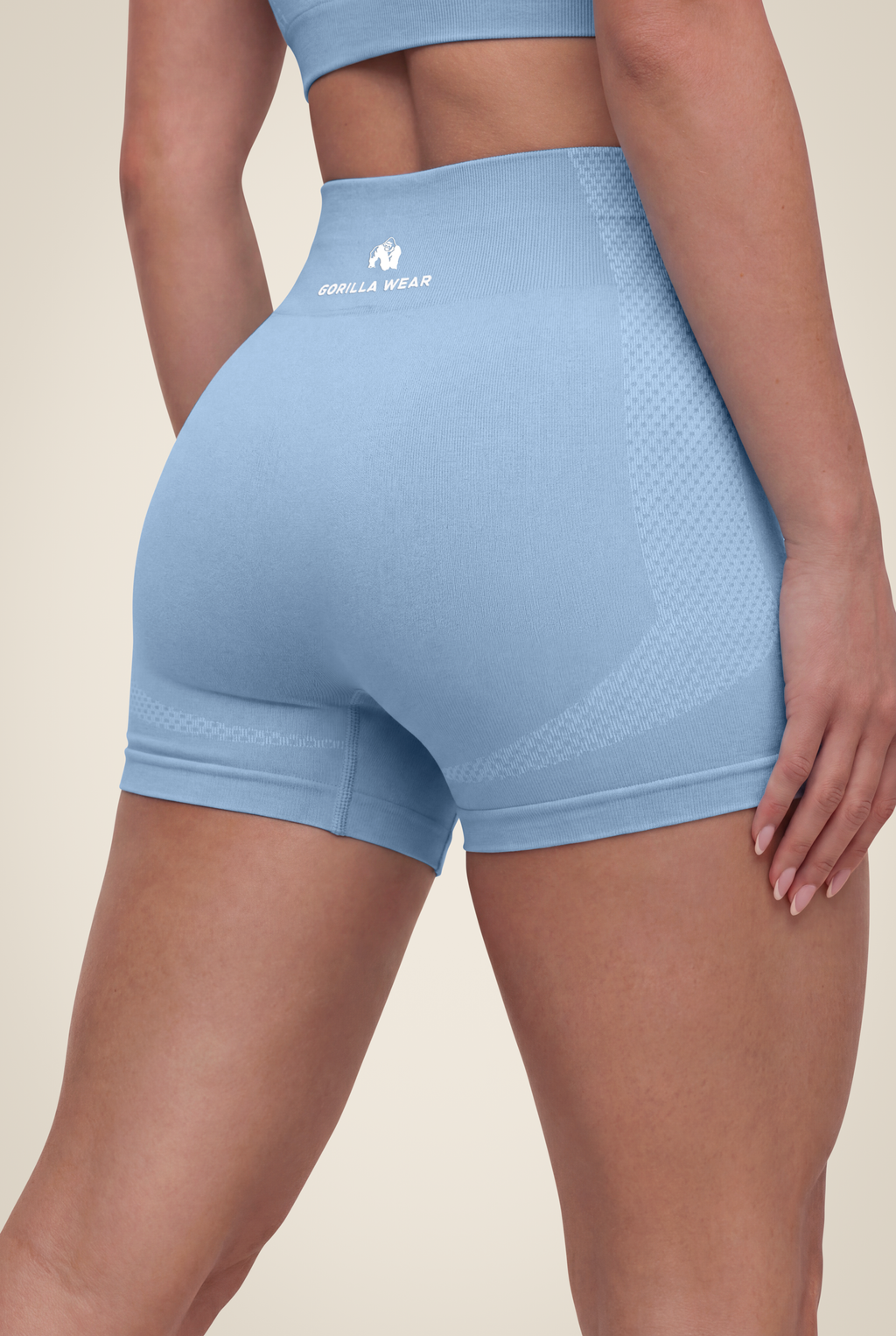 Selah Seamless Shorts - Light Blue