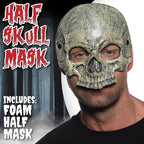 Adult Foam Half Skull Costume Mask