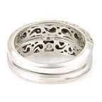.54ct Antique Style Engagement Ring Set 18KT White Gold