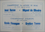 Jose Duran vs. Miguel de Oliveira May 7, 1975 Boxing Program 162746