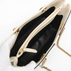 Valentino Garavani // Leather Viva Superstar Nappa Shoulder Bag // Black + Off-White // Pre-Owned