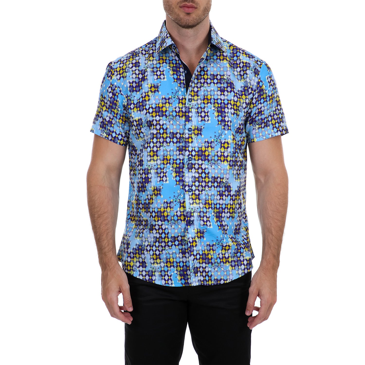 Williams Short Sleeve Button-Up Shirt // Light Blue