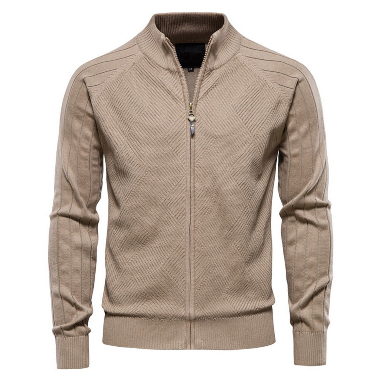Zip-Up Cardigan // Khaki