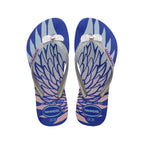 Havaianas Girls Slim Glitter II Sandals Marine Blue Size 34 Big Kid