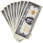 1000 - $10,000.00 Ten Thousand Dollar Gold Certificate Novelty Bill Play Money