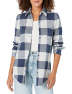 Women's Fairbanks Supersoft Navy Plaid Shirt