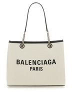 Balenciaga Paris Cotton and Leather Bag