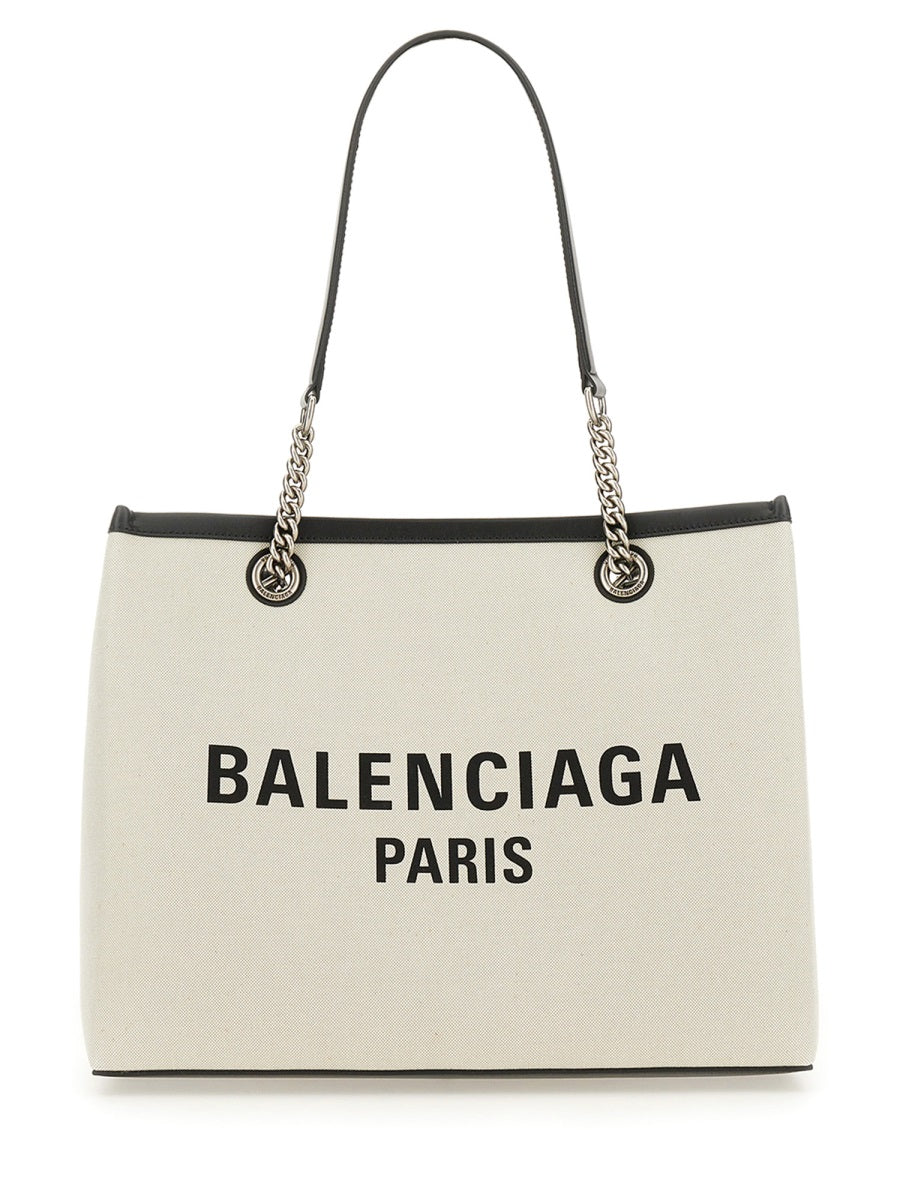 Balenciaga Paris Cotton and Leather Bag