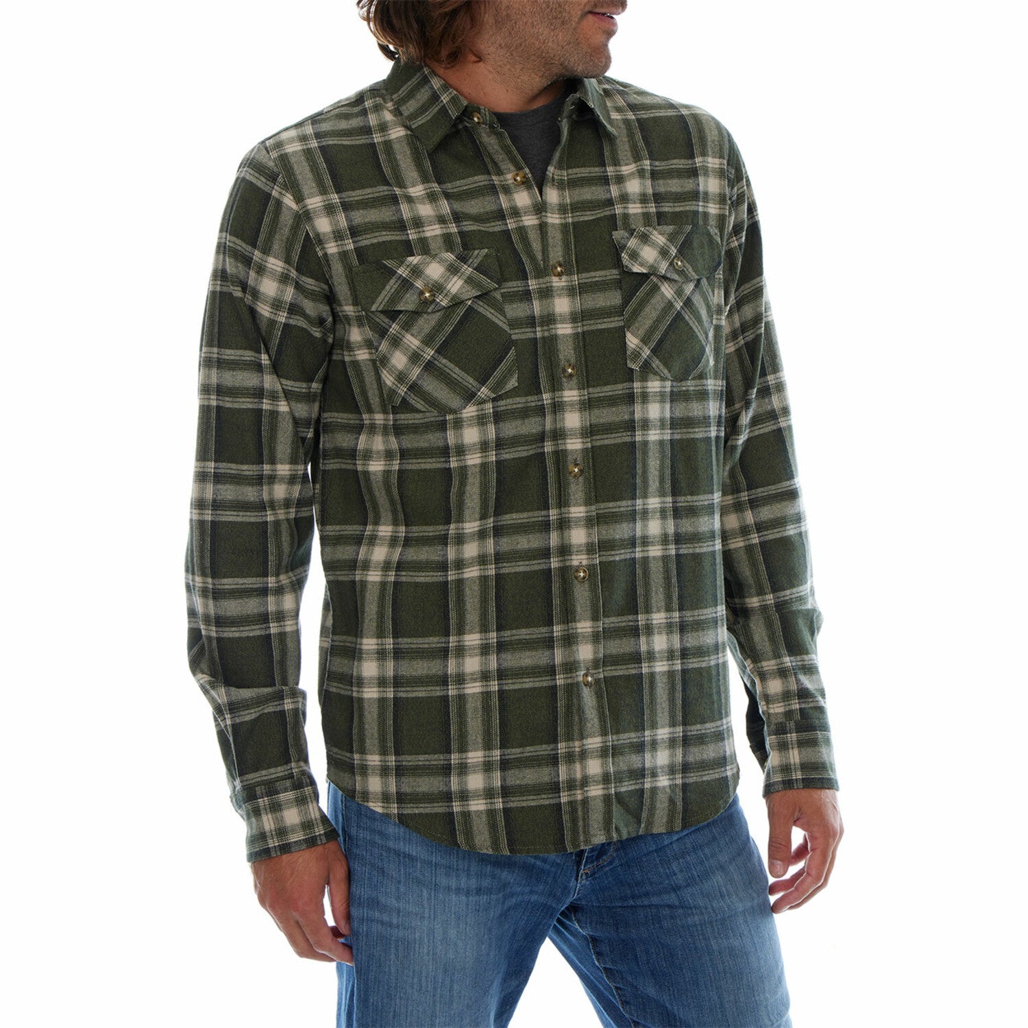 Darius Flannel Shirt // Olive