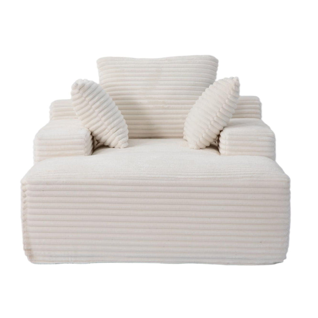 Oversized Chaise Lounge Chair Cozy Cloud Couch With 3 Throw