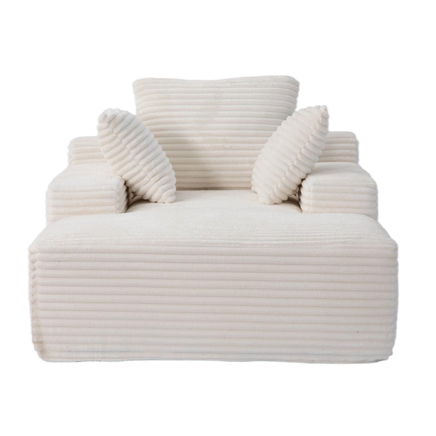 Oversized Chaise Lounge Chair Cozy Cloud Couch With 3 Throw