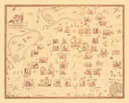 Vintage Map of University of Notre Dame, 1938