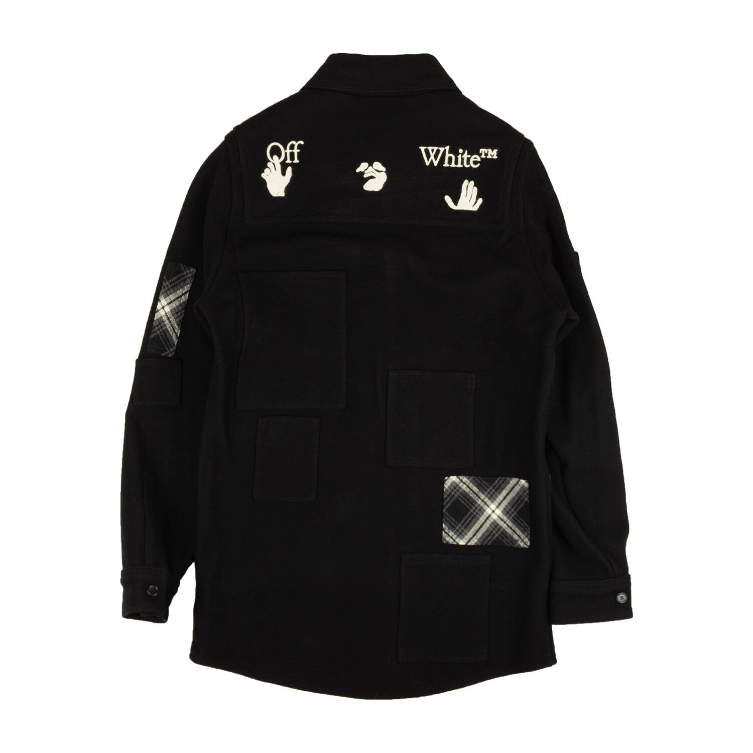 Black Logo Button Down Overshirt