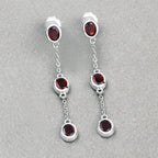 2.70 Carat Genuine Garnet .925 Sterling Silver Earrings