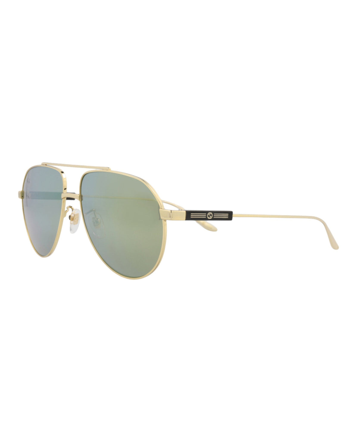 Aviator-Frame Metal Sunglasses