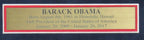 Barack Obama Signed 3x5 Index Card/Cut with 8x10 Photo Framed PSA/DNA 166042