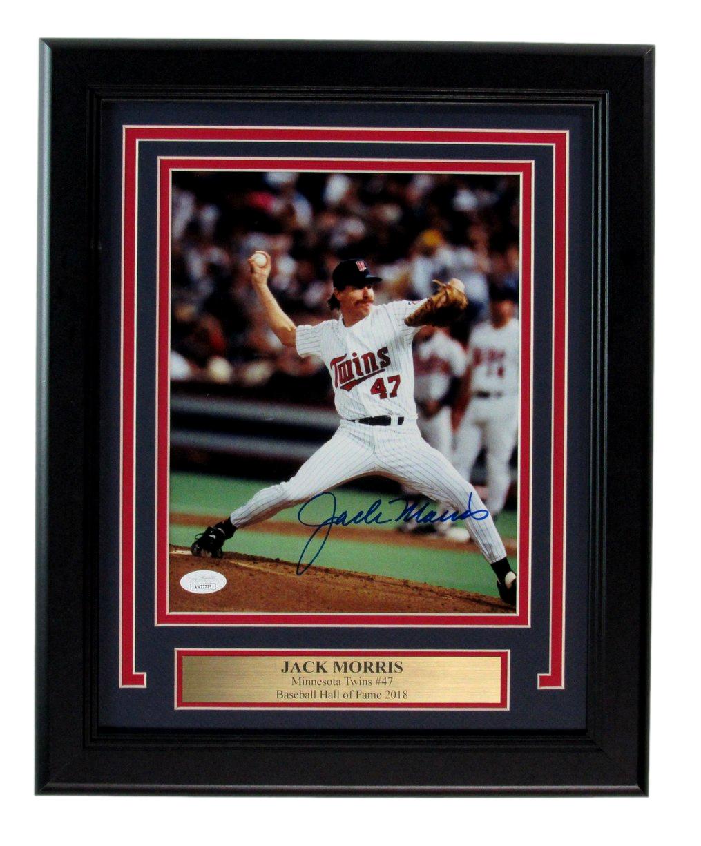 Jack Morris HOF Signed/Autographed 8x10 Photo Minnesota Twins Framed JSA 190840