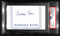 Barbbara Bush Signed/Autographed Cut on 3x5 Index Card First Lady PSA/DNA 184263