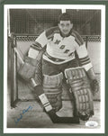 Chuck Rayner New York Rangers Signed/Autographed 8x10 B/W Photo JSA 150924