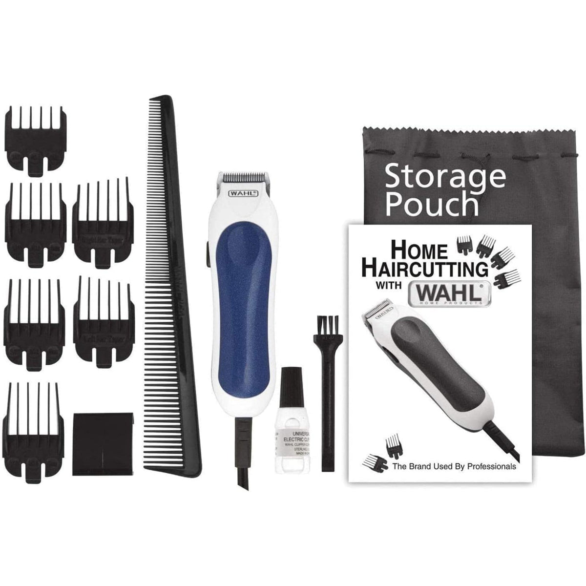 Wahl Mini Pro Corded Clipper and Trimmer Kit - 12 Piece Compact Grooming Set - 9307-MI