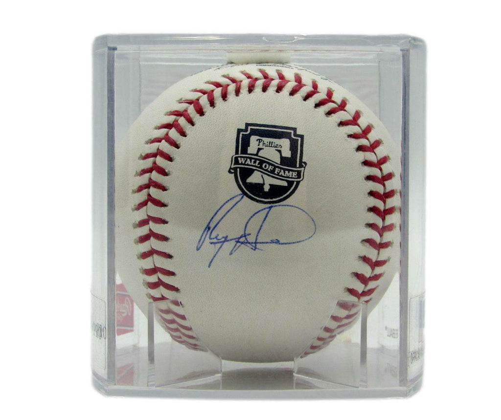 Ryan Howard Phillies Signed/Auto OML Wall of Fame Baseball in Case JSA 165761