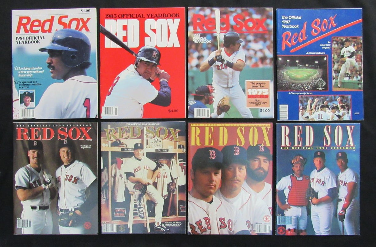 Lot of (23) 1974-2002 Boston Red Sox Official Yearbooks 181809