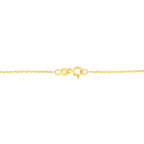 10K Yellow Gold 1/4 cttw Prong Set Round-Cut Diamond Open Heart 18" Pendant Necklace (K-L Color, I1-I2 Clarity)