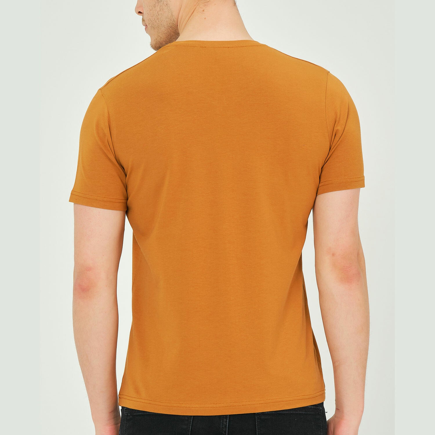 Alex V-Neck Shirt // Camel