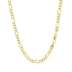 2.8mm 10k Yellow Gold Lite Figaro Chain