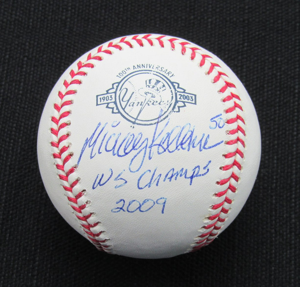 Mick Kelleher Signed/Auto Yankees 100th OML Baseball MAB Inscr 187043