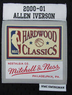 Allen Iverson HOF Autographed Black Mitchell & Ness Jersey 76ers JSA 181844