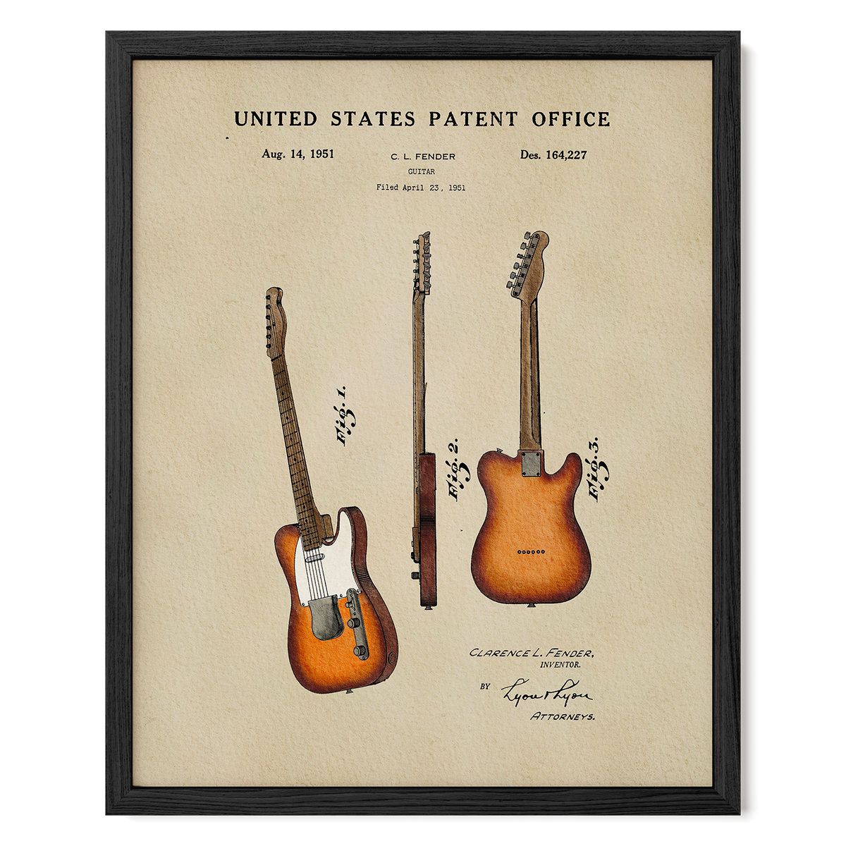Orange Electric Guitar (1951)