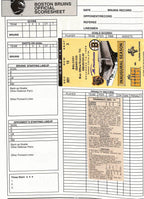 December 14th 1995 Boston Bruins vs. Panthers Game Program + Ticket Stub 181787