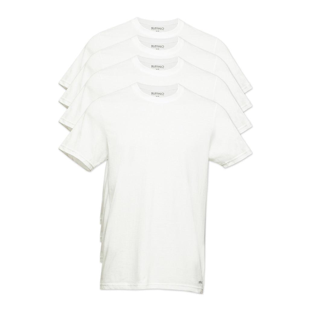4 Pack Premium Cotton Crewneck T-Shirts // White