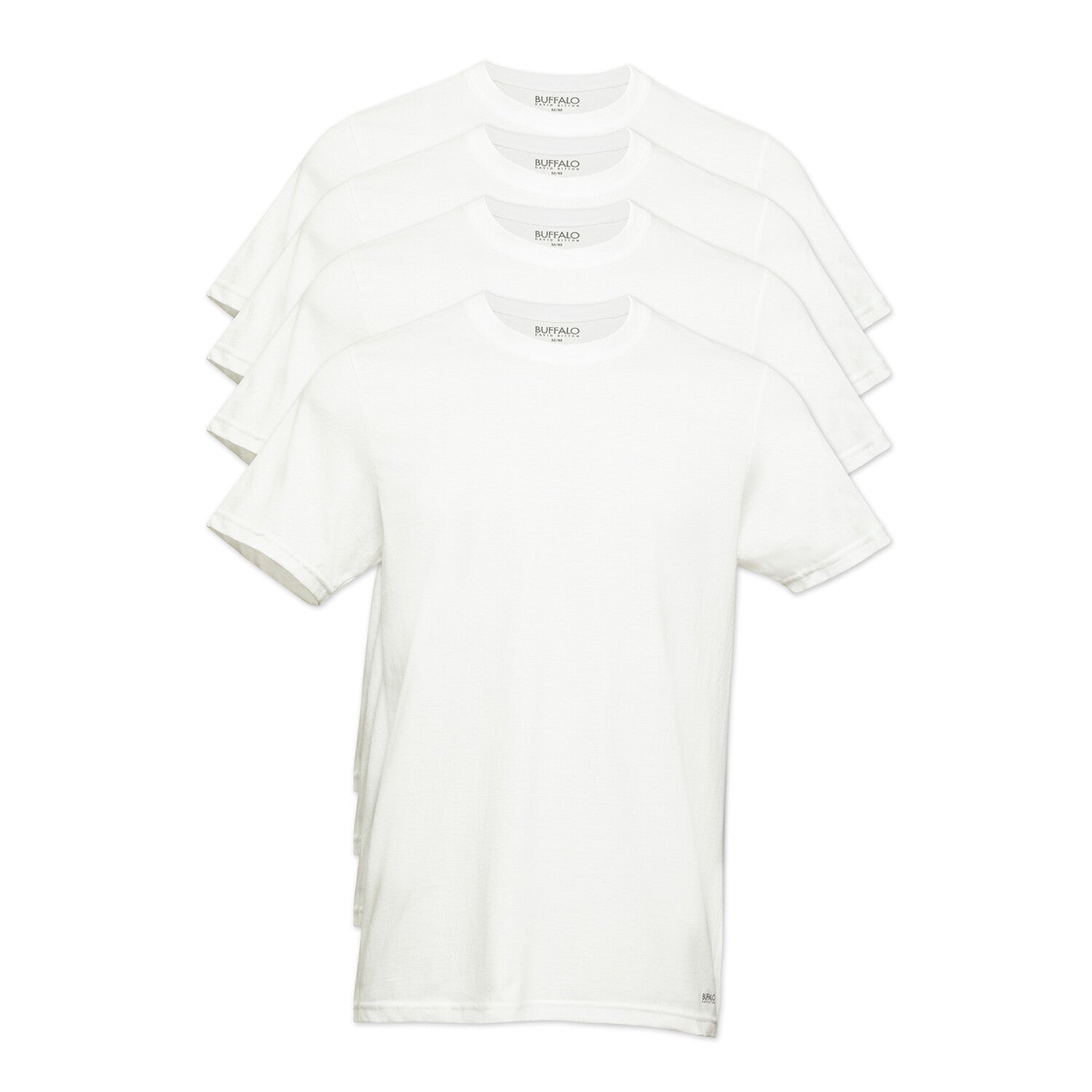 4 Pack Premium Cotton Crewneck T-Shirts // White
