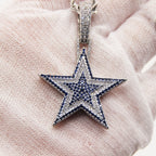 Dallas Cowboys Zircon Star Necklace –   Gift for Game Day, Birthday & Holiday