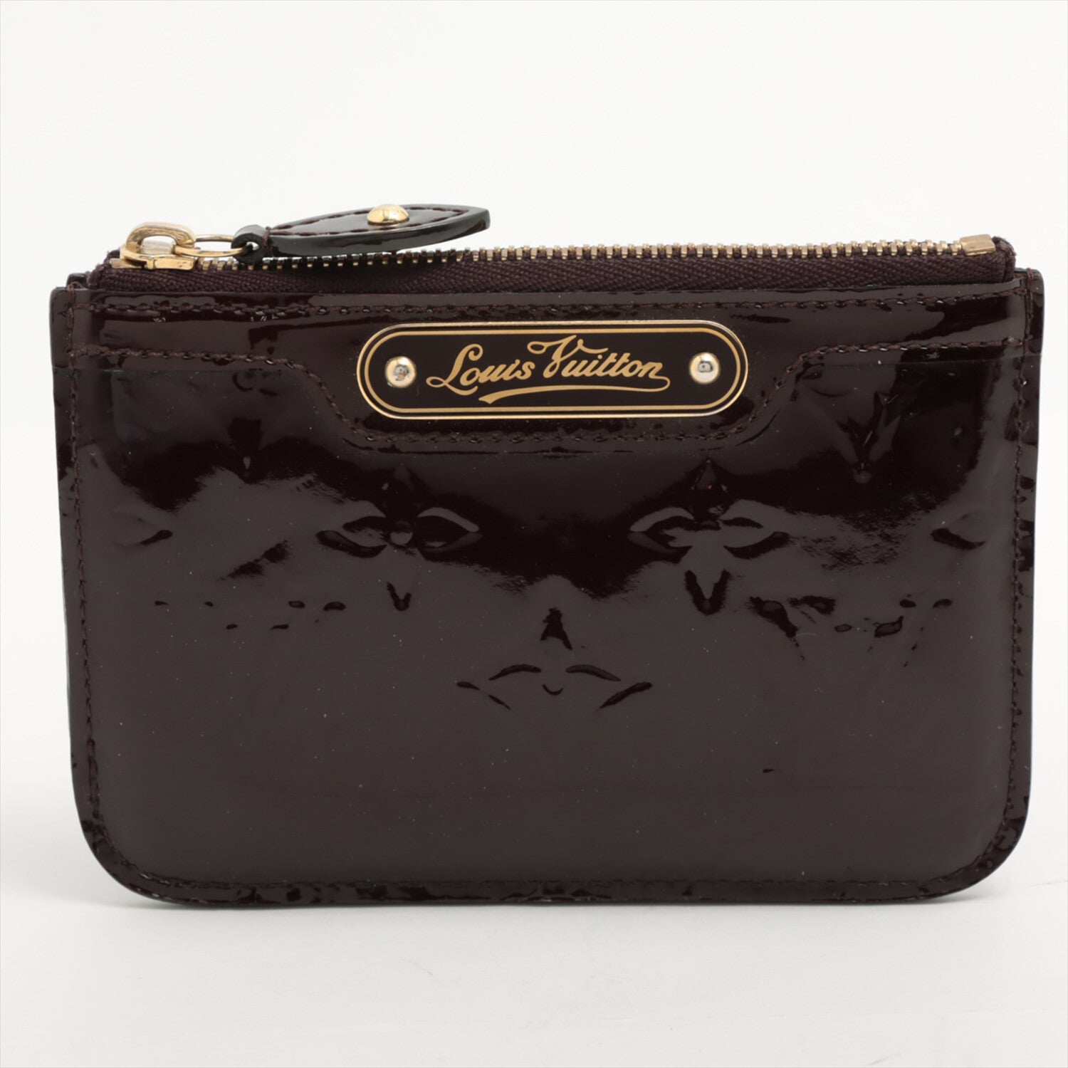 Louis Vuitton // Vernis Pochette Cure Amarante Coin Case