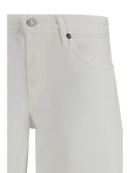Wide Leg Jeans With Five-Pocket Design