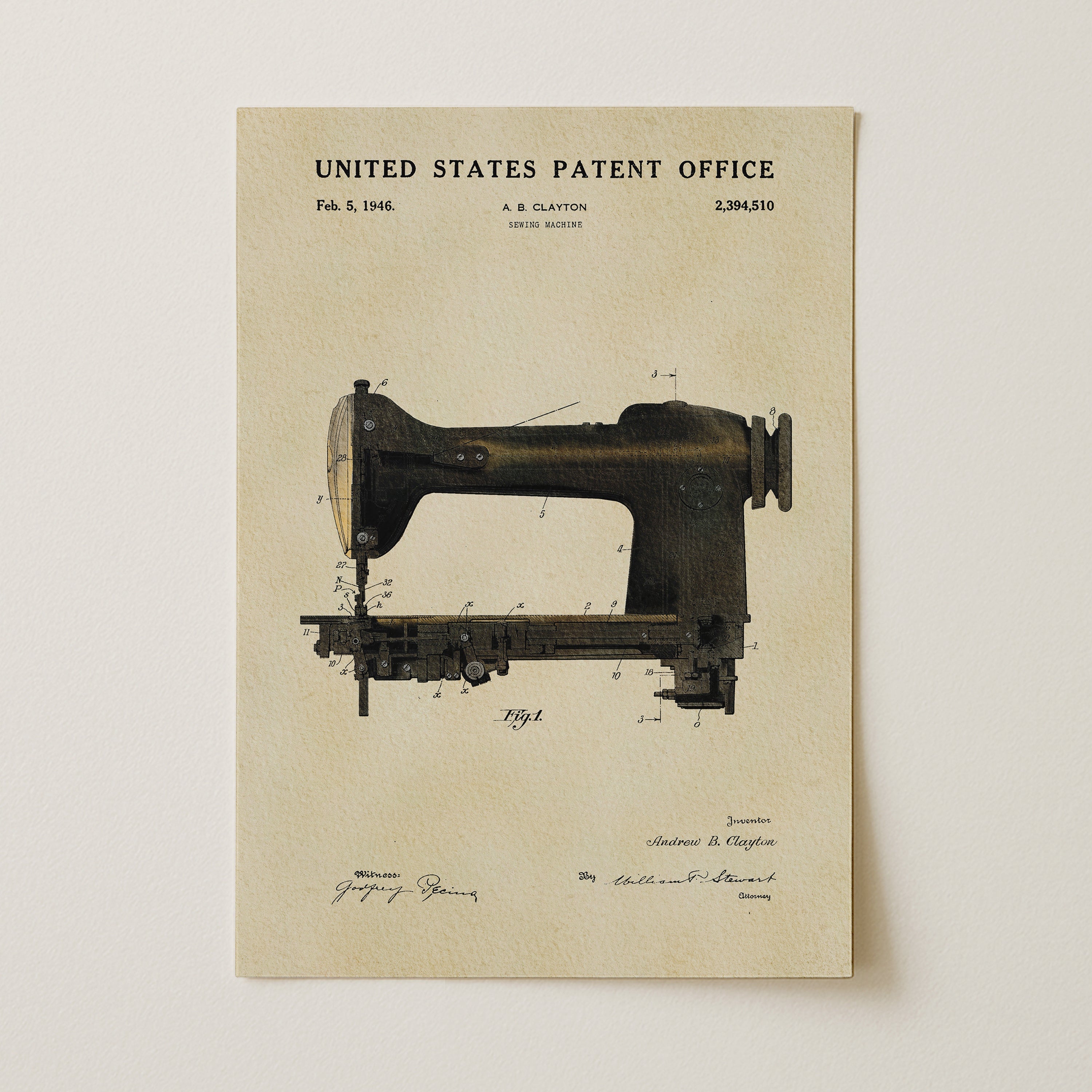 Black Sewing Machine (1946)