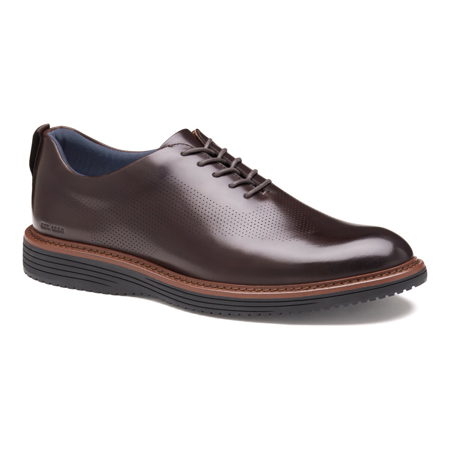Leather Upton One-Piece Perfed Plain Toe Oxford // Mahogany – Touch of  Modern