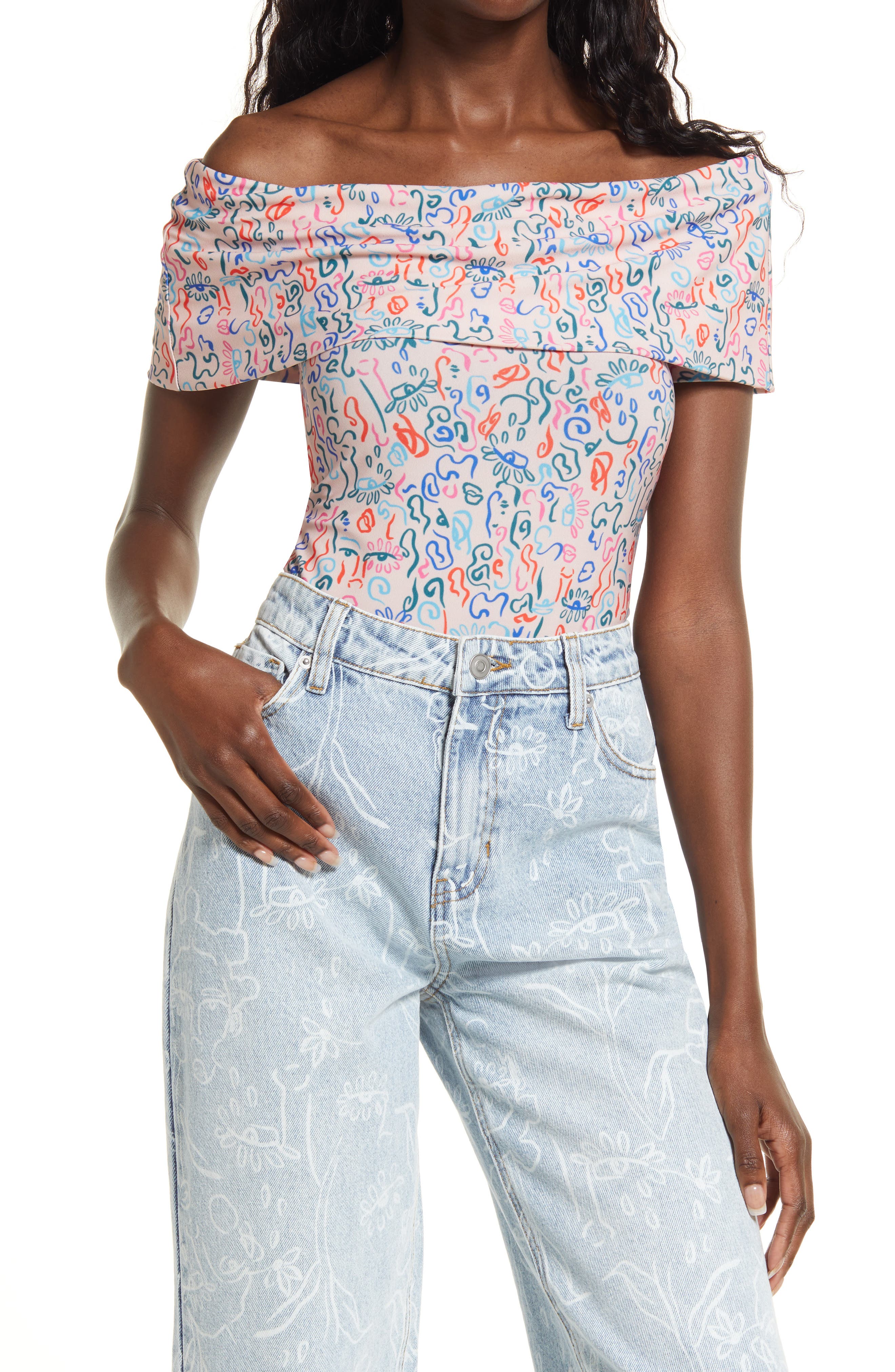 Cristina Martinez Off the Shoulder Bodysuit
