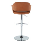 Margarite - Contemporary Ajustable Barstool With Swivel (Set of 2)