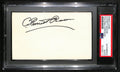 C. Everett Bacon CFB HOF Signed/Auto 3x5 Index Card Wesleyan U. PSA/DNA 189011