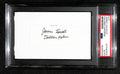 James Leavelle Signed/Inscr Cut on 3x5 Index Card Police Officer PSA/DNA 184276
