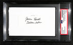 James Leavelle Signed/Inscr Cut on 3x5 Index Card Police Officer PSA/DNA 184276