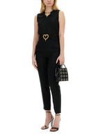 Moschino Women Pants With Heart Application