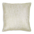 Sparrow Wren Metallic Woven Decorative Pillow 18 x 18 Exclusive