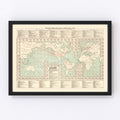 Shipping Map of the World, 1923