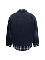 Balenciaga Patched Navy Shirt Jacket