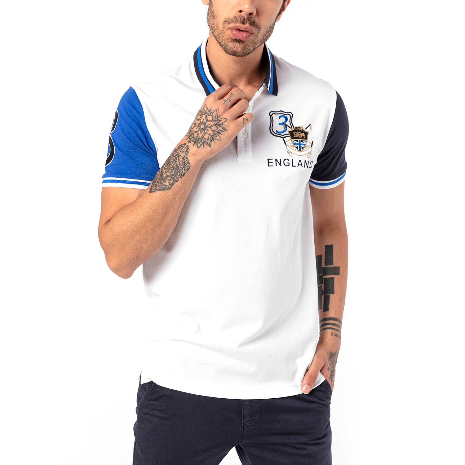 Caio Short Sleeve Polo // White
